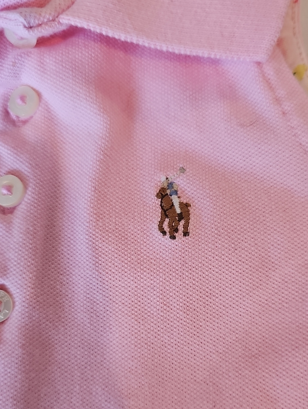 Ralph Lauren Polo Toddler Girl's Sleeveless Pink Polo Dress Size: 3/3T - Picture 4 of 11